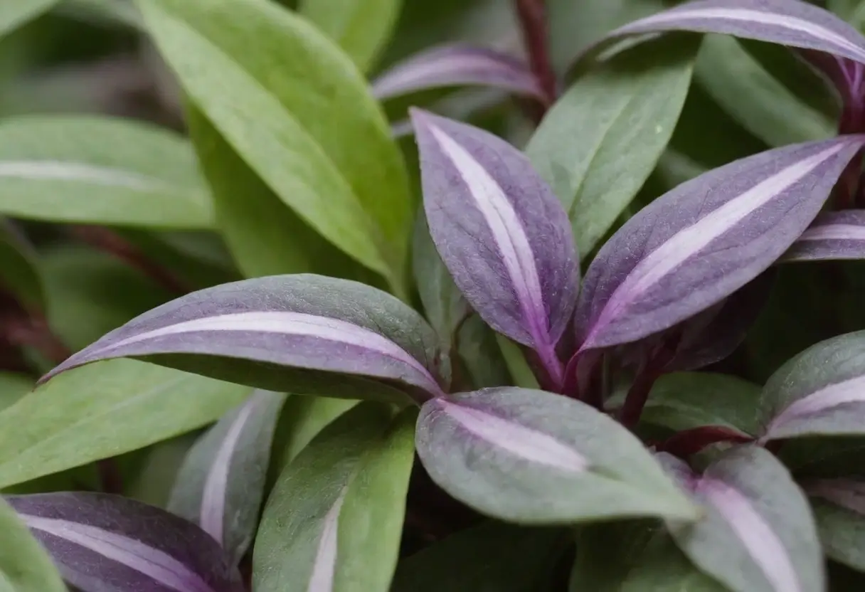 Close-Up of Wandering Jew Foliage