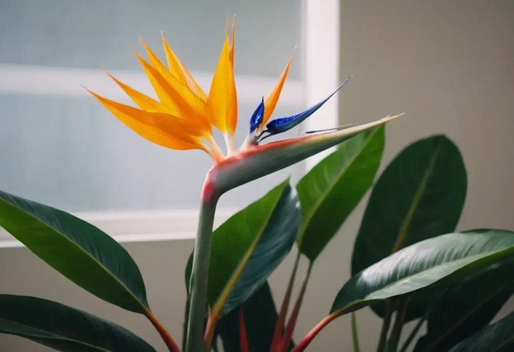 Bird of Paradise Houseplant near window