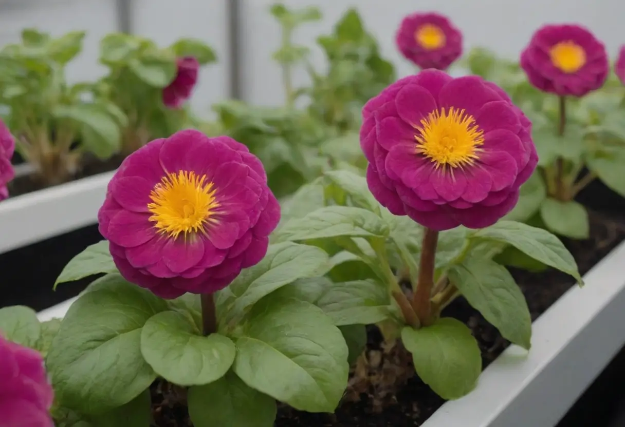 hydroponic flowers