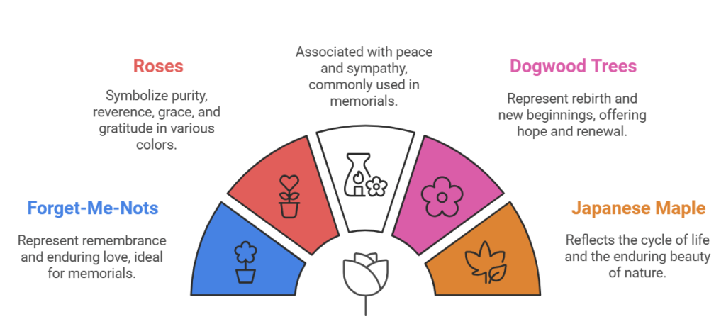 Symbolic Plant Choices for memorial garden ideas