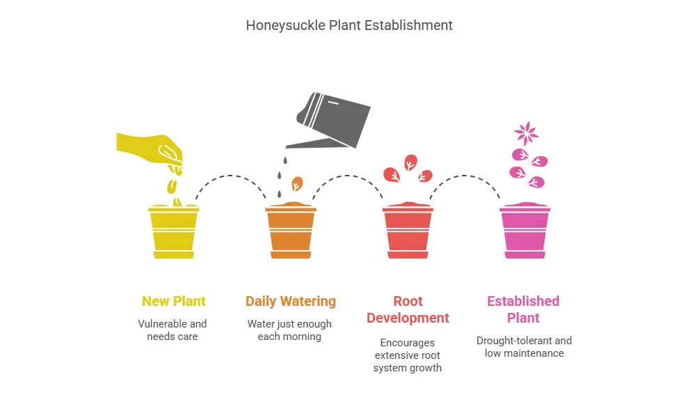 Mexican Honeysuckle Plant Establishment