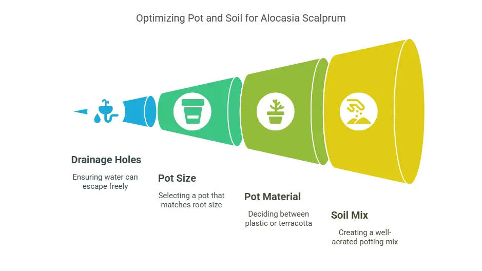 Optimizing Pot and Soil for Alocasia Scalprum