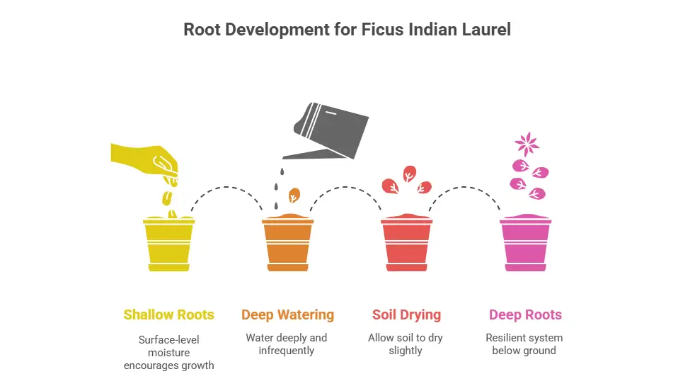 Root Development for Ficus Indian Laurel